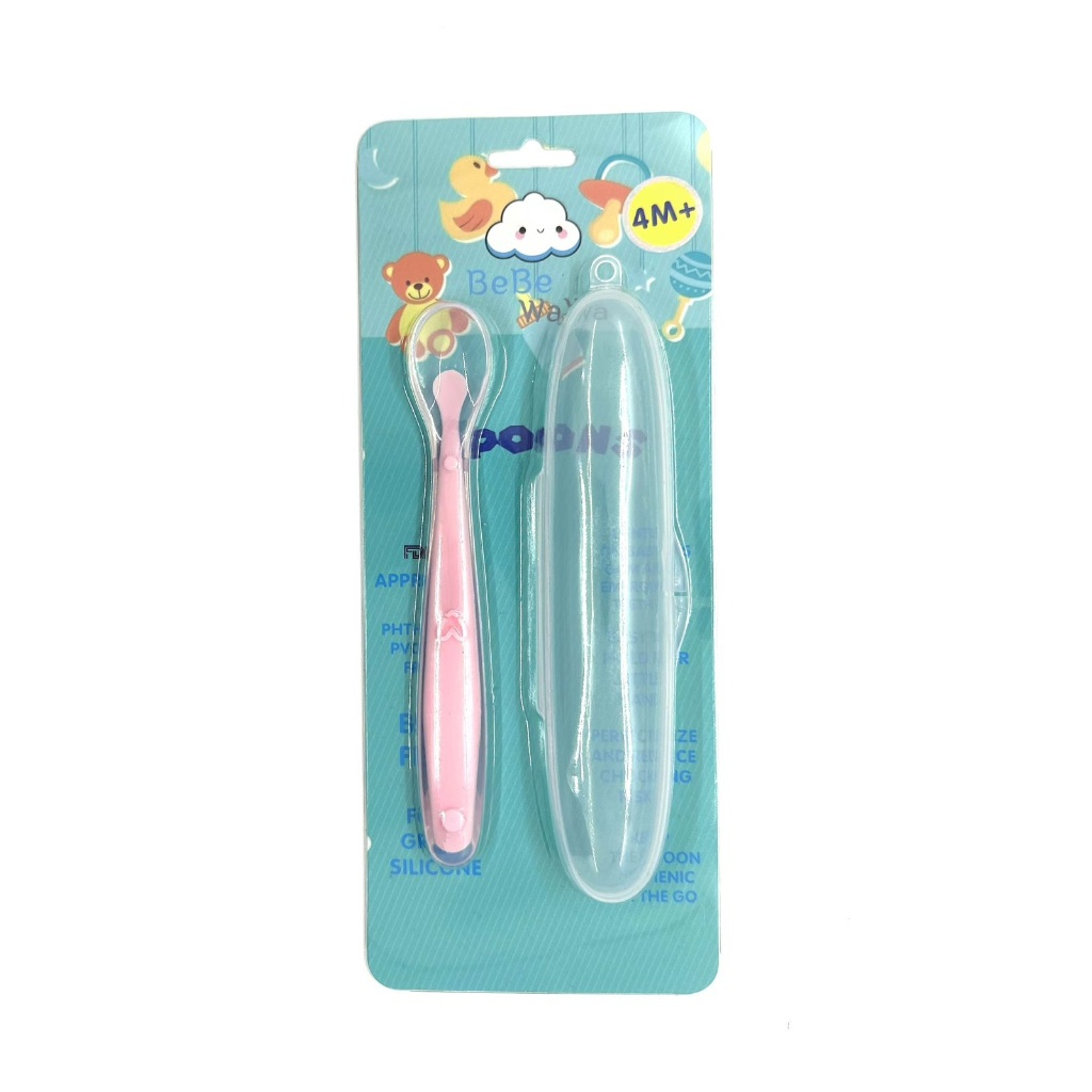 BeBeWaWa New Healthy Silicone Spoon - Sendok Makan Baby BW005-3 BW005-4