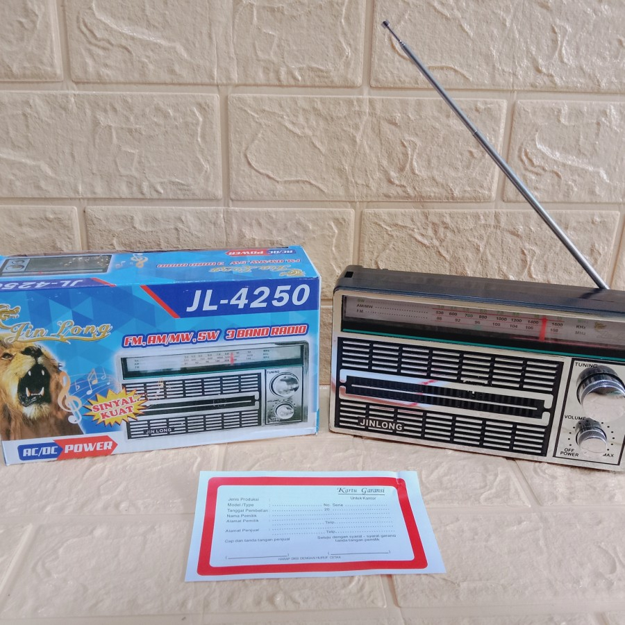 RADIO FM/AM RADIO JINLONG JL-4250 ORIGINAL BARU