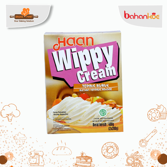 HAAN WIPPY CREAM 200GR DAN 400GR