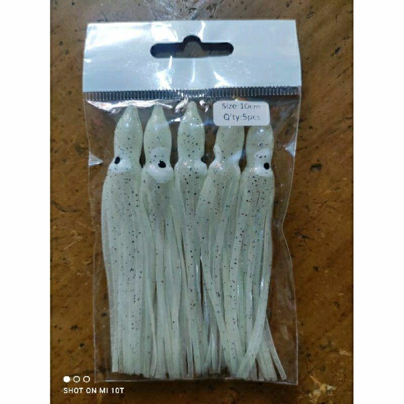 Umpan cumi  karet 10cm isi 5pc