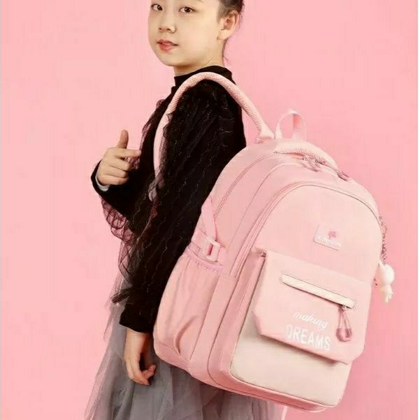 MOEZHA TAS _ Tas Sekolah Anak (MAKING DREAMS) Sekolah Dasar (SD) Smp Sma Tas Kartun Anak Laki dan Perempuan Ransel anak Sekolah Ransel Sekolah Anak Perempuan Tas Sekolah Anak Anti Air Model Korea Import Tebal Tas Ransel Sekolah Anak Perempuan