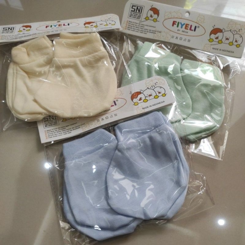 Sarung Tangan Kaos Kaki Bayi Baru Lahir Newborn SNI