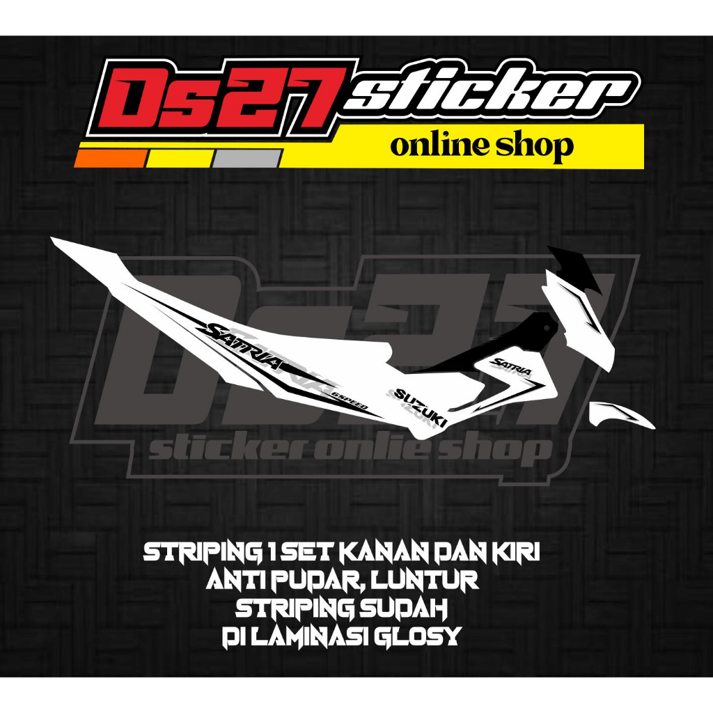 STRIPING MOTOR STICKER SUZUKI SATRIA FU FL TYPE S