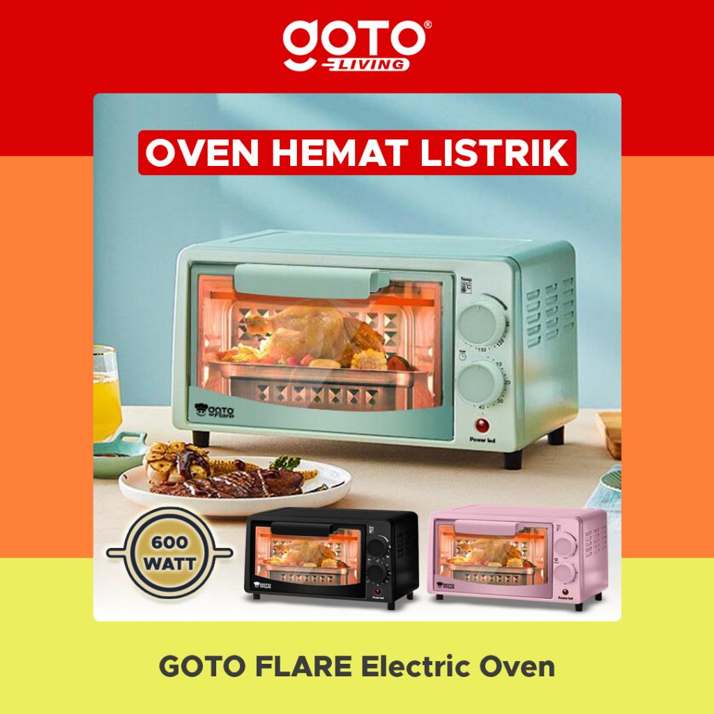 Goto Flare Oven Listrik 12L Microwave Pemanas Makanan Kue Elektrik