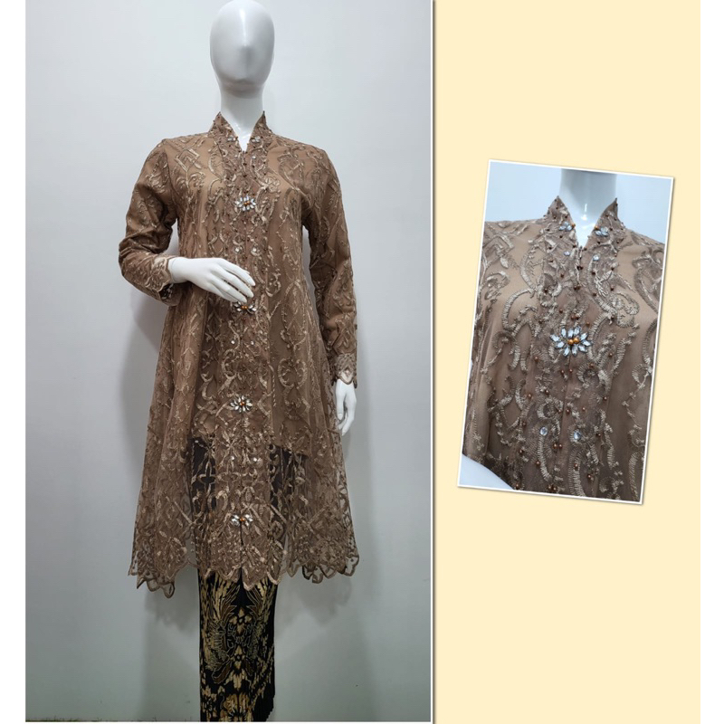 kebaya kartini tulle bordir payet