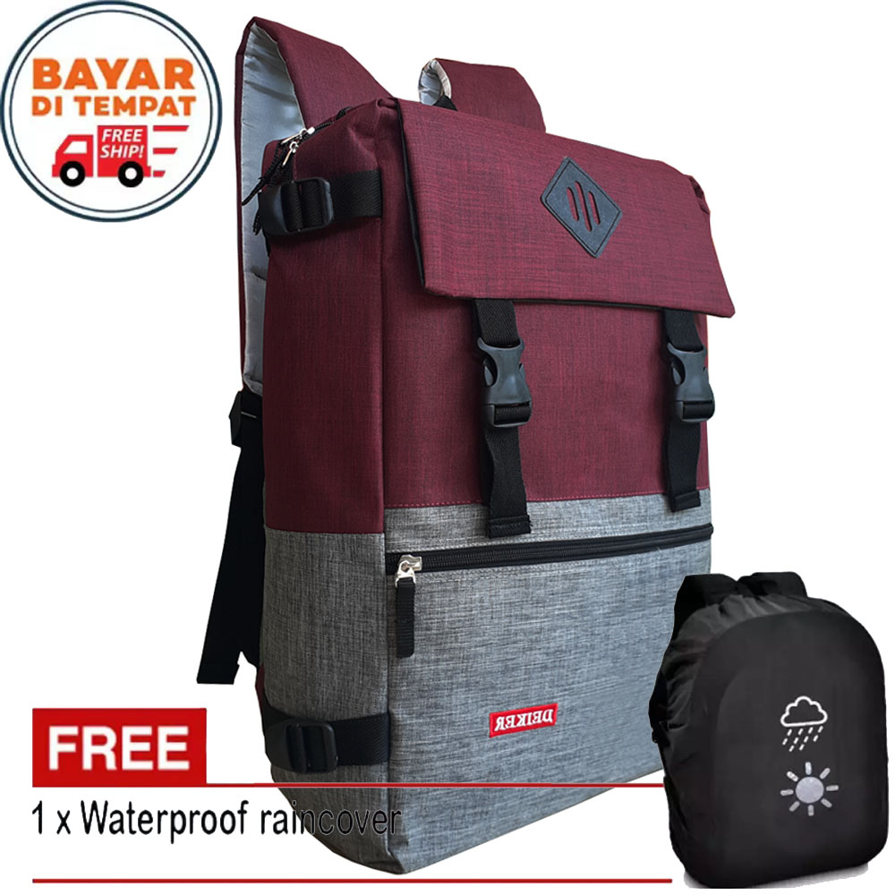 Tas Ransel Pria Tas Ransel Wanita Tas Korea Tas Ransel Korea Tas Laptop full denim deiker CA 7OO-read