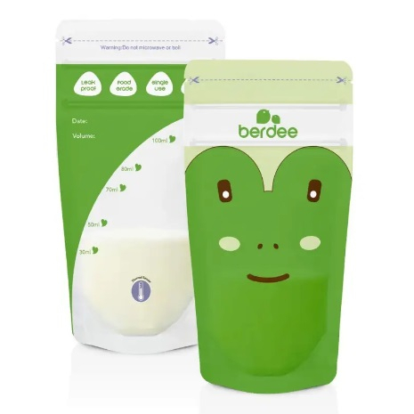 Berdee Breastmilk Kantong Penyimpan ASI Ukuran 100ml Isi 30 pcs Aman Anti Bocor Terbuat dari Bahan Berkualitas