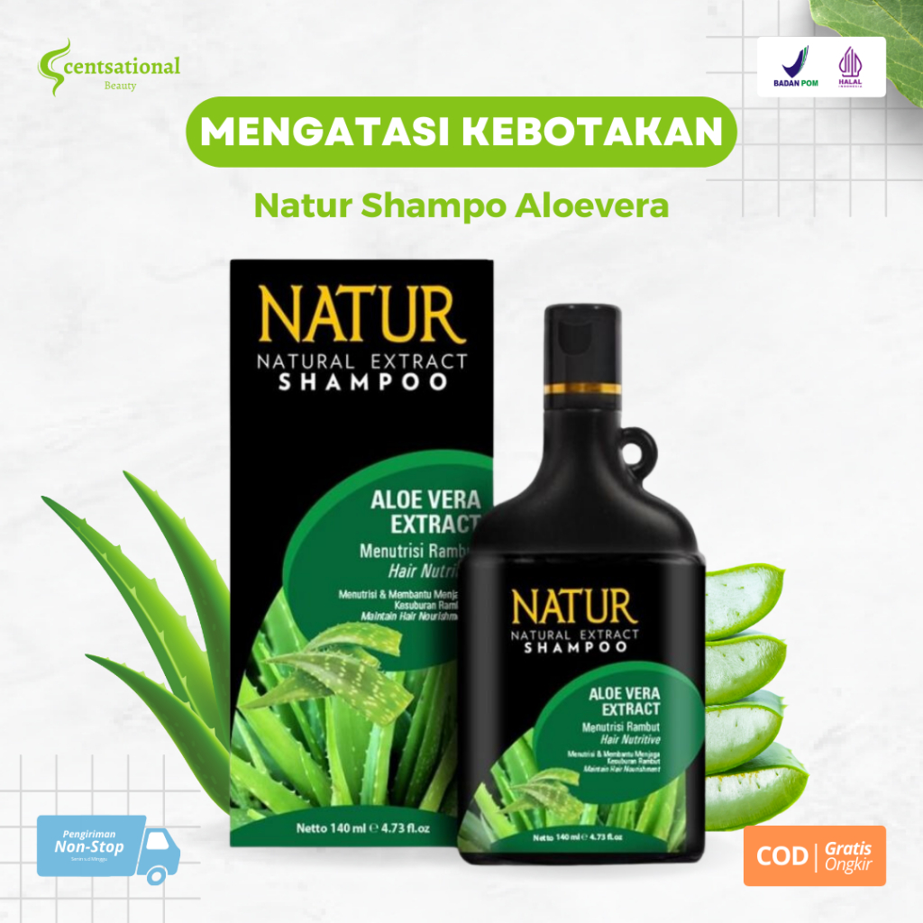 Sampo Natur Aloe Vera alami organik ramah lingkungan dengan bahan dasar aloe vera tanpa bahan kimia 