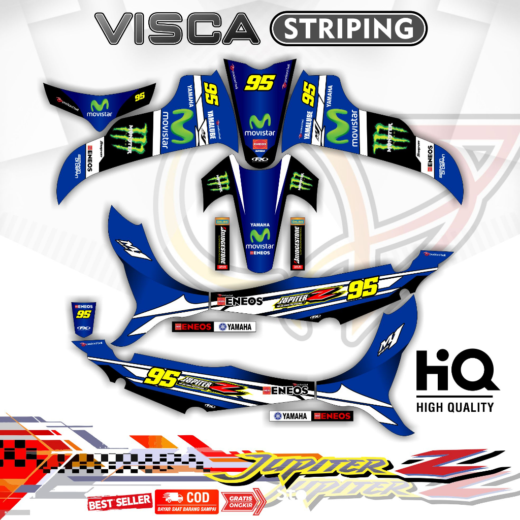 Decal Jupiter Z Burhan - Stiker Jupiter Z Burhan - Dekal Jupiter Z Burhan Full Body - Striping Jupit