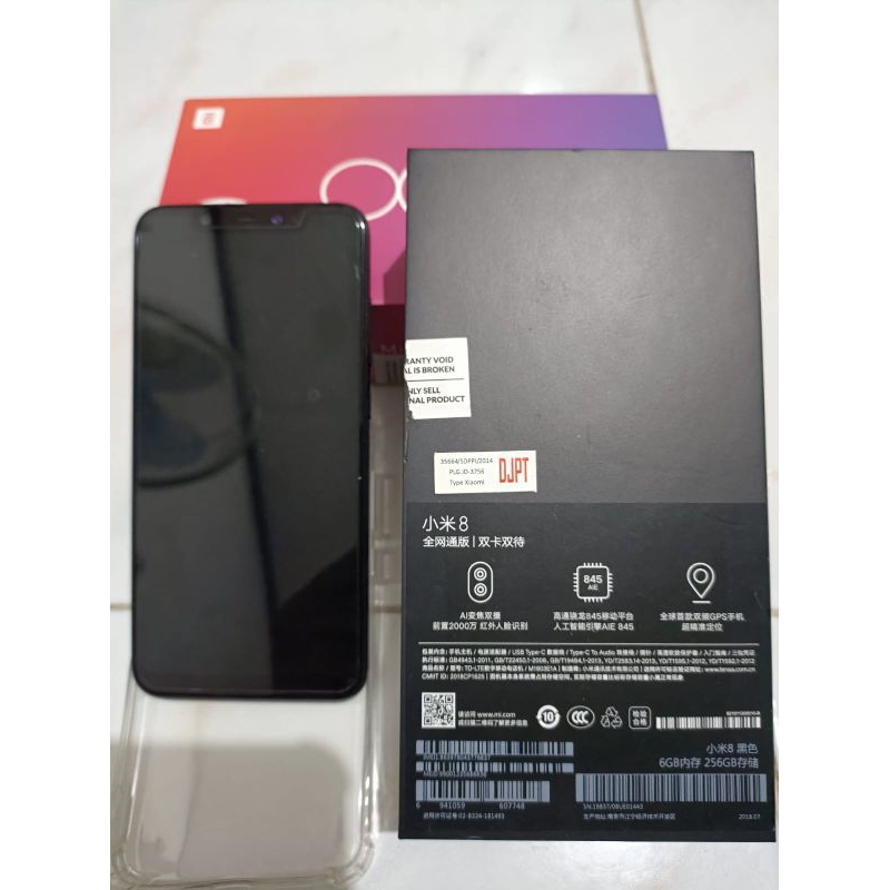 XIAOMI MI 8  6/256GB preloved(second)