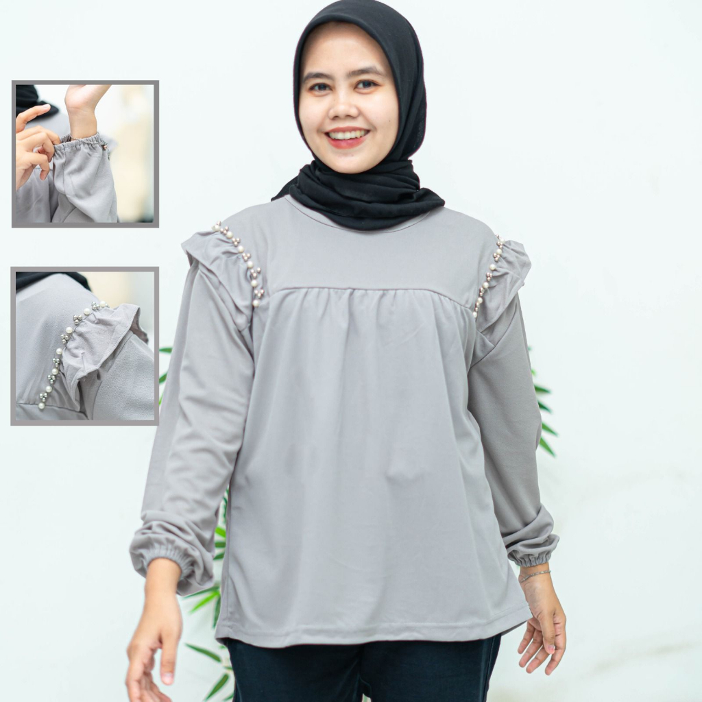 GRITE BLOUSE BAHAN CREPE