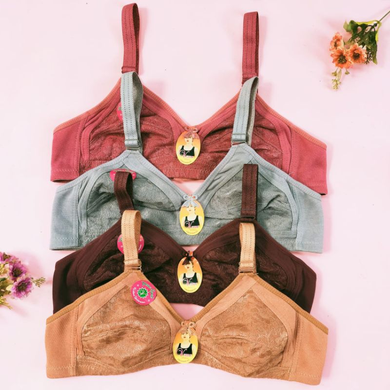 BH Sport Motif Brokat / Sport Bra aksen brukat ukuran 38 / BH Brokat Tanpa busa tanpa kawat