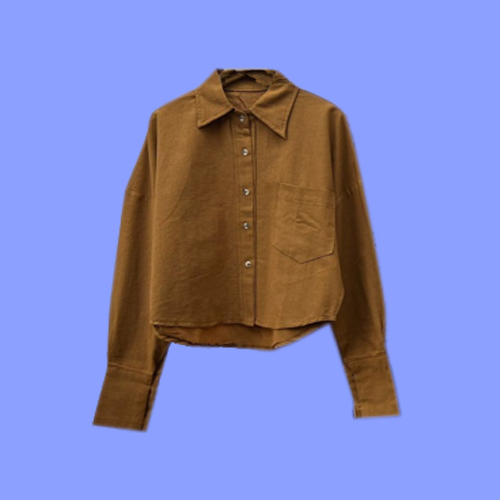 Baju Atasan Wanita Terbaru Kemeja Blouse Crop Kekinian Modern Oversize Import