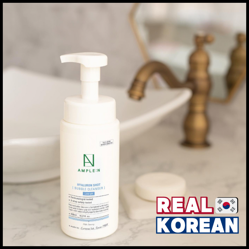 AMPLE:N Hyaluronshot Bubble Cleanser 450ml