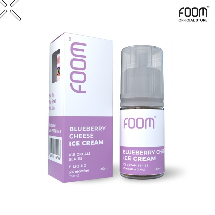 LIQUID FOOM BLUEBERRY CHEESE ICE CREAM SALTNIC - FOOM ICE CREAM - 30ML