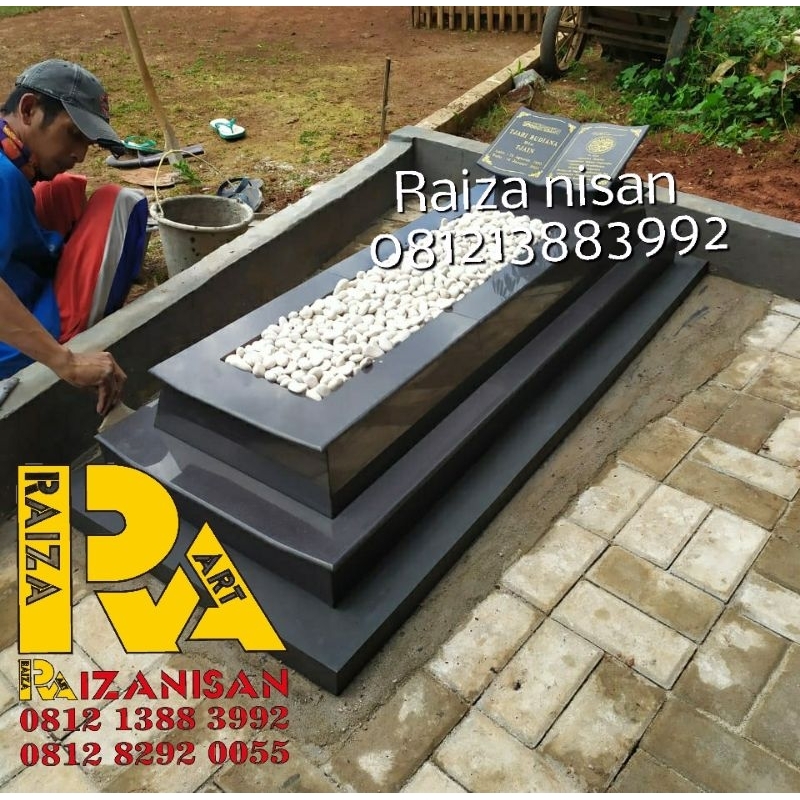 batu nisan body makam 2 susun