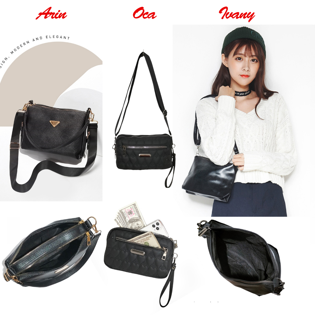 Kado ulang tahun hadiah ultah set hampers tas wanita hitam murah kado ulang tahun cewek gift set graduation shoulder bag dan dompet