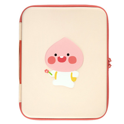 Sleeve Pouch Sarung Tas Bag Case Ipad Tab Tablet Macbook Air Pro Laptop Asus Acer Lenovo HP Huawei Samsung Galaxy 11 12 13 14 15 inch Motif Gambar Kartun Cartoon Karakter Warna Pink Hitam Lucu Cute Murah Korean Model Tali Jinjing Tebal Hard Case Shell