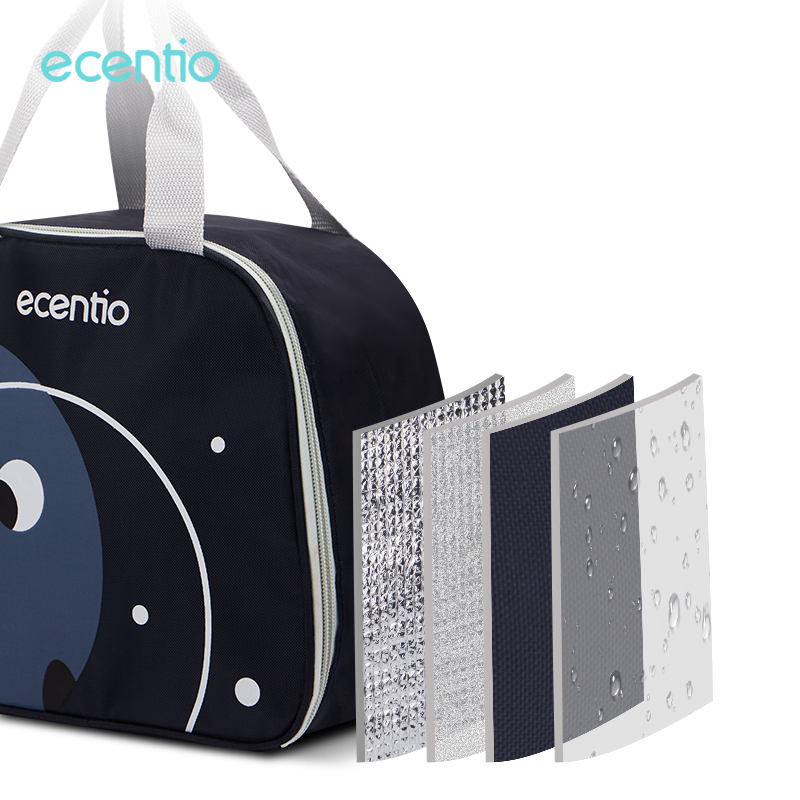 ecentio &amp; FOODI Tas Bekal Lunch Cooler Bag Box Makanan Alumunium Kotak Makan Anak