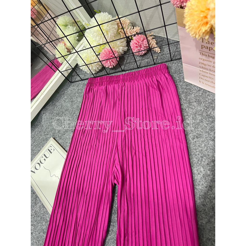 Cherry_ 05 jogger aladin terbaru | celana plisket jogger | celana panjang wanita