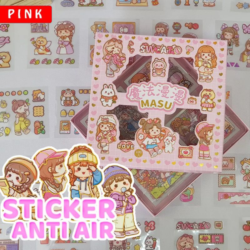 

Trendz°•stiker masu 100 lembar stiker viral stiker karakter anime stiker buku jurnal botol buku