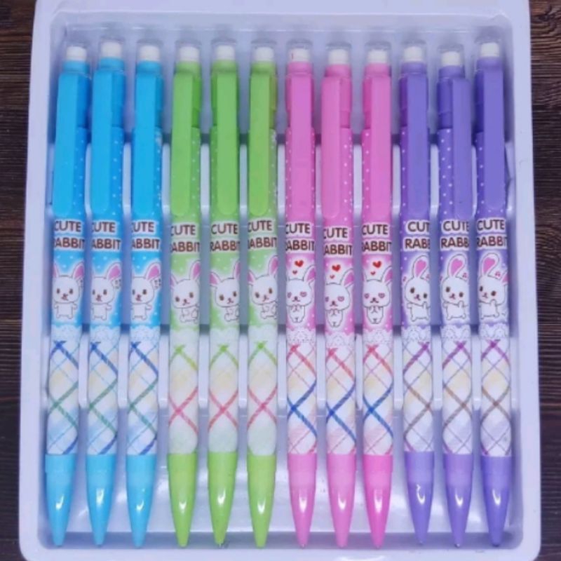 

Mechanical pencil rabbit cute per pcs / Pensil mekanik motif kelinci per pcs