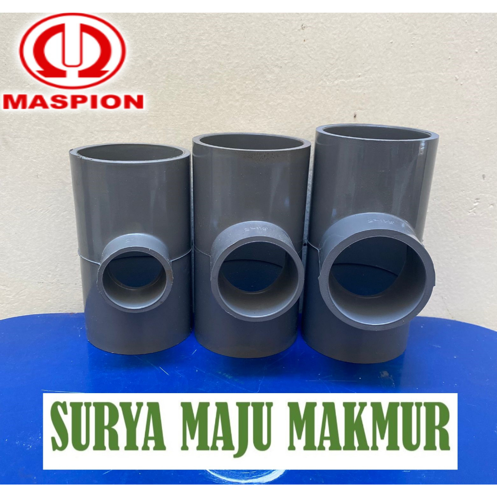 REDUCER TEE MASPION AW 2 X 1" VTEE 2 X 1-1/4" VLOK 2 X 1-1/2" TEE 2"  INCH PVC