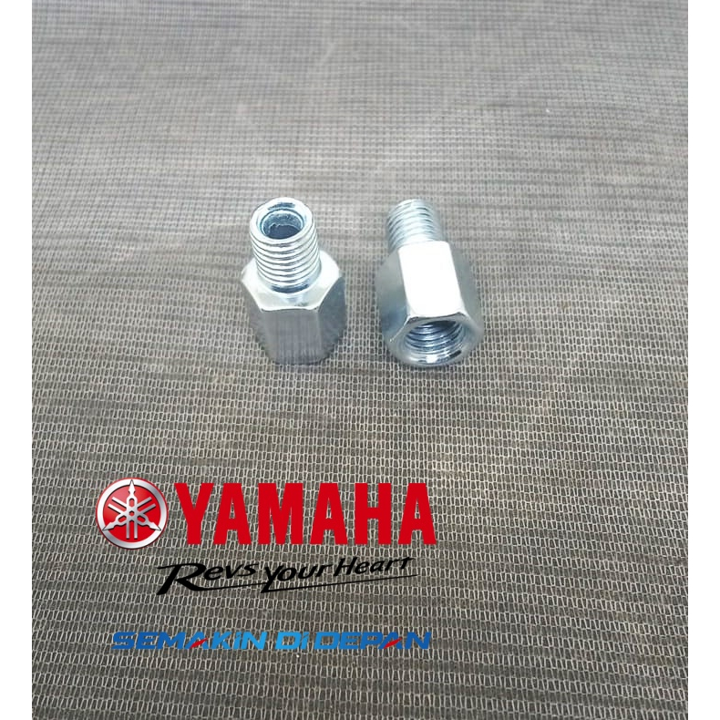 Sambungan Spion Motor yamaha Honda Peninggi Baut 14 Drat Ulir Kiri Kanan ori