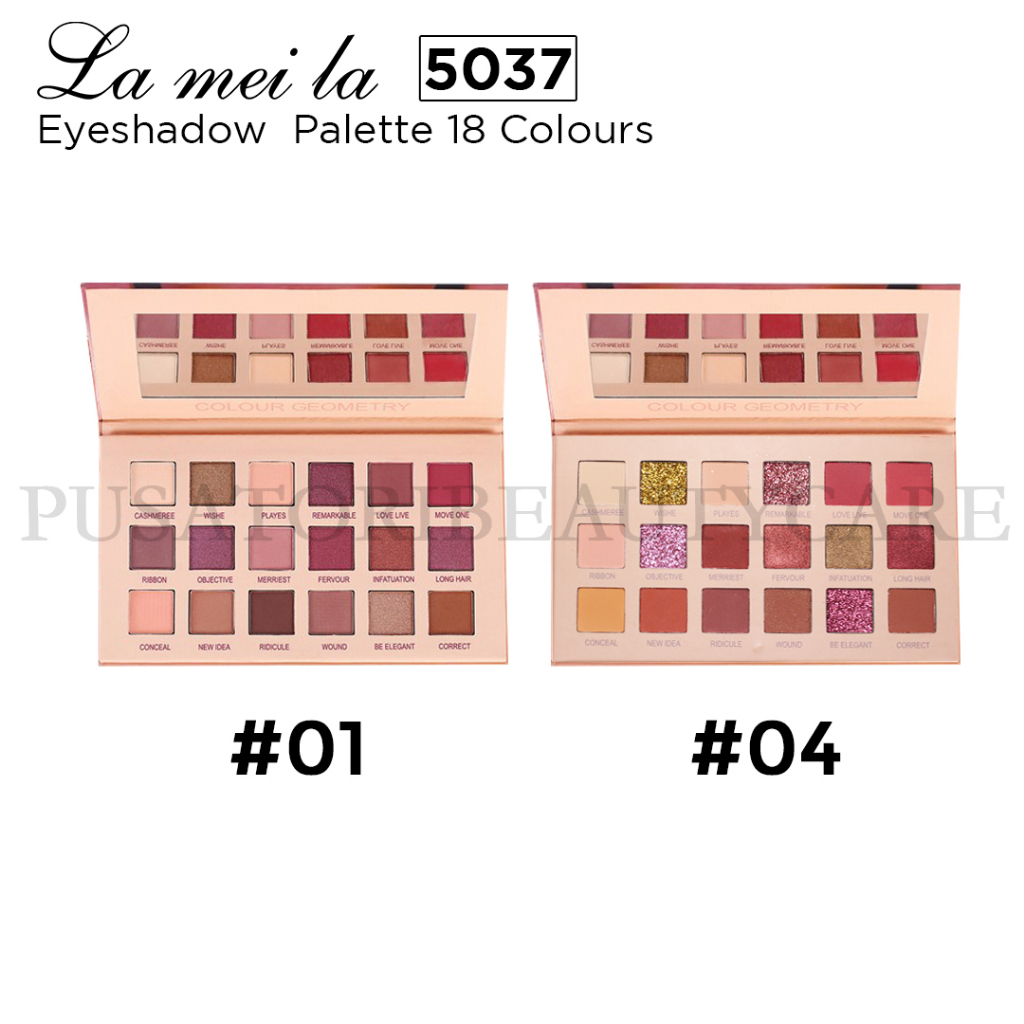 Lameila5037 Eye Shadow Kotak Pallete  18 Warna