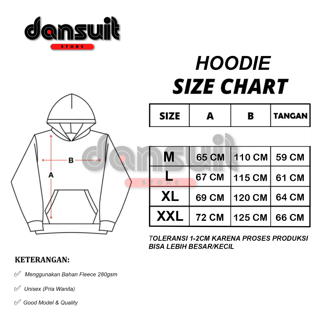 Hoodie Zipper Resleting Pria/Wanita Size M - XXXL Hoodie Motif Sablon DEUS Logo Bahan Tebal Premium