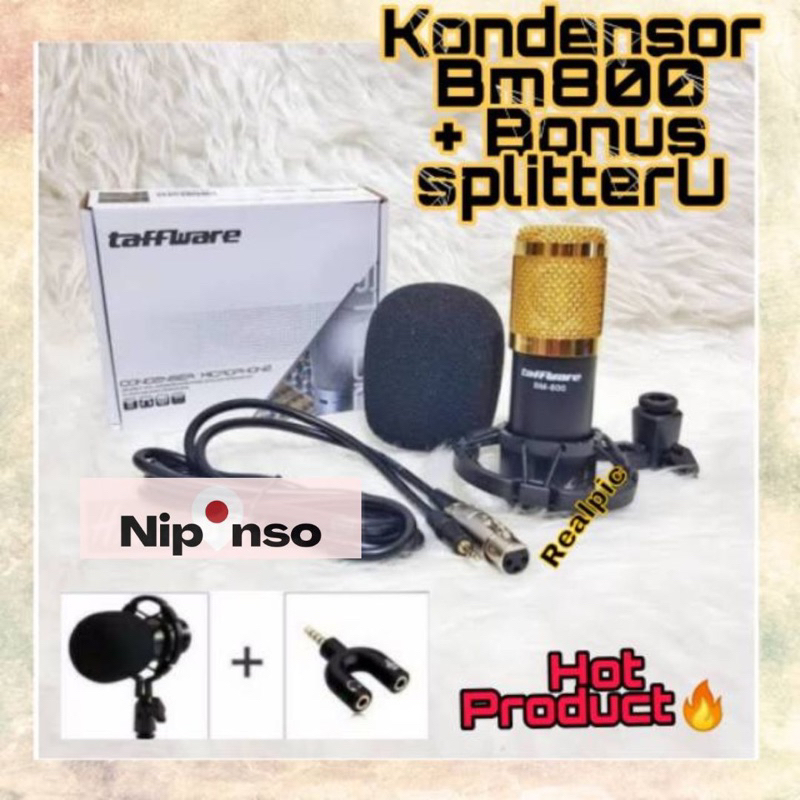 Medan Termurah Microphone Mic Kondenser Studio BM800 Vlog Shock Proof Mount BM-800 Original BM 800 8