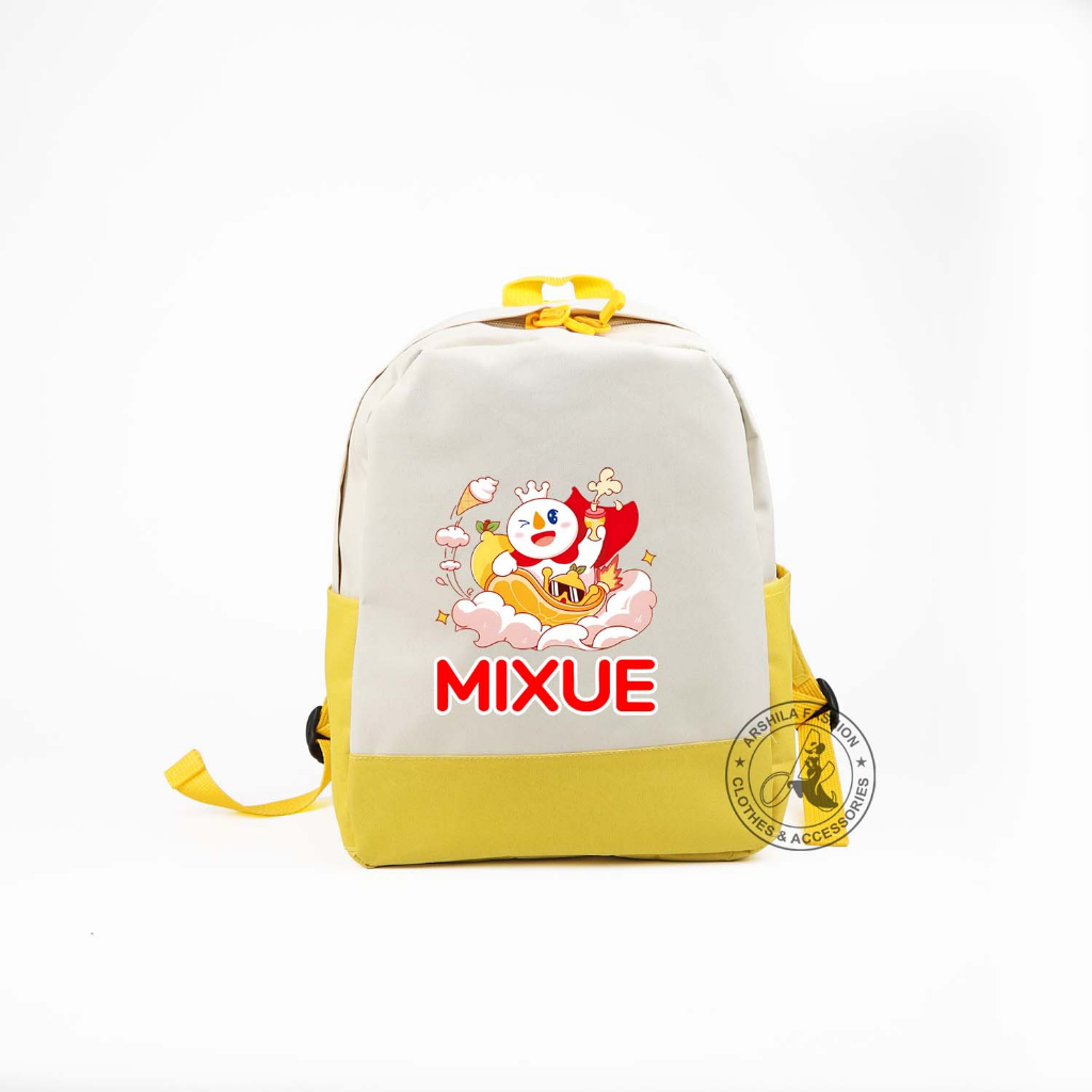 Tas Anak Laki-laki dan Perempuan Ransel Motif Mixue TK Dan SD TASMIX04