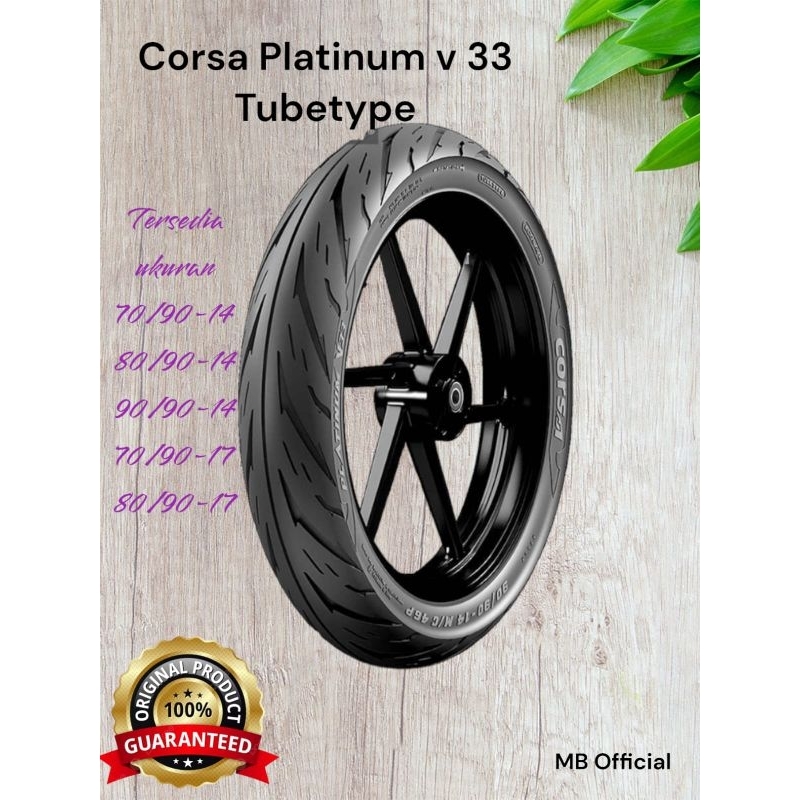 Ban Motor tubetype Corsa Platinum V33 80/90-17