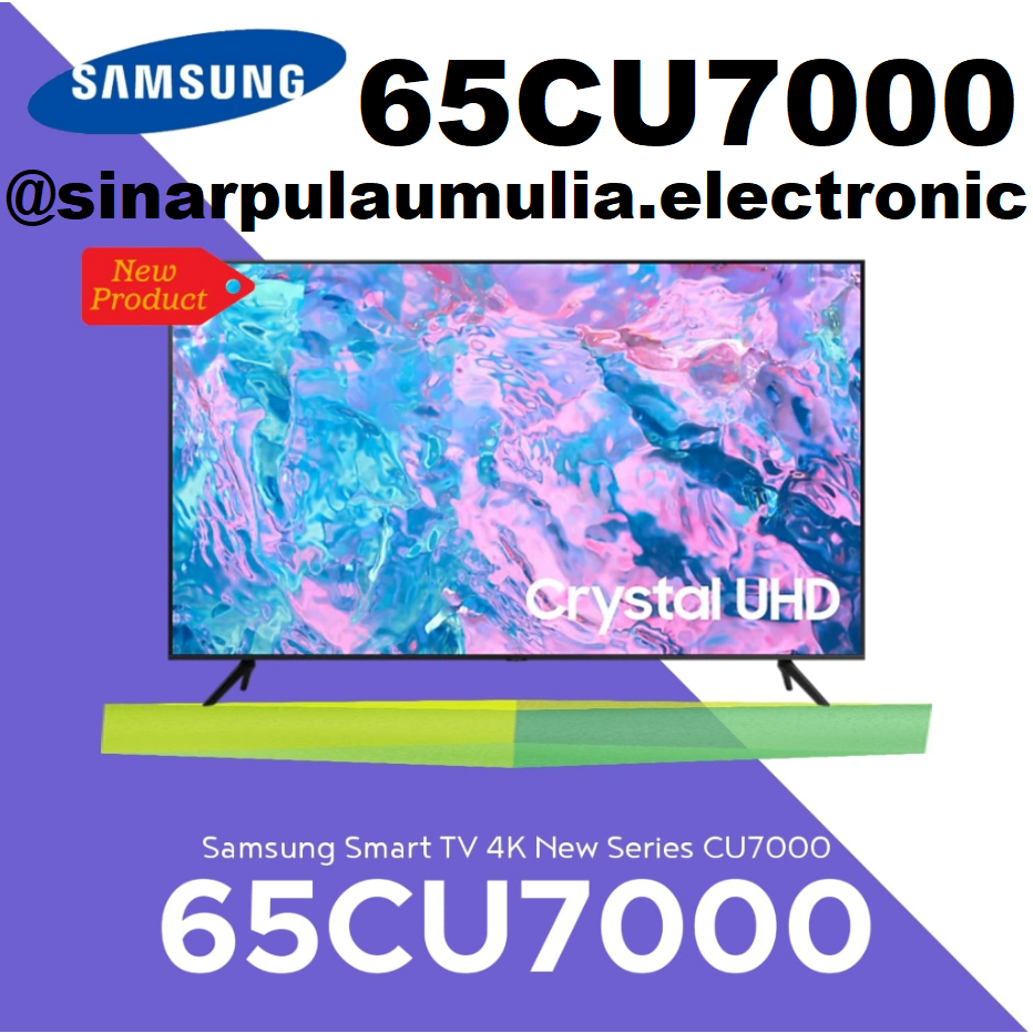 Samsung LED TV 65 Inch 4K UHD Smart Digital - UA 65 CU7000 / 65CU7000 / 65CU 7000 / UA 65 CU 7000