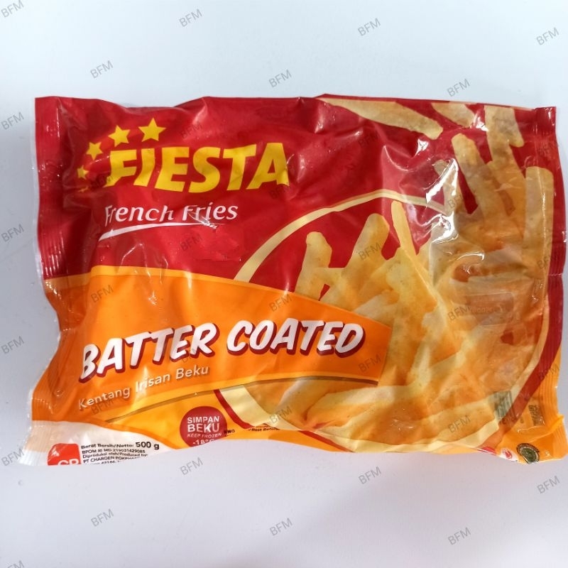 

Fiesta French Fries / Kentang Goreng Batter Coated 500 Gr