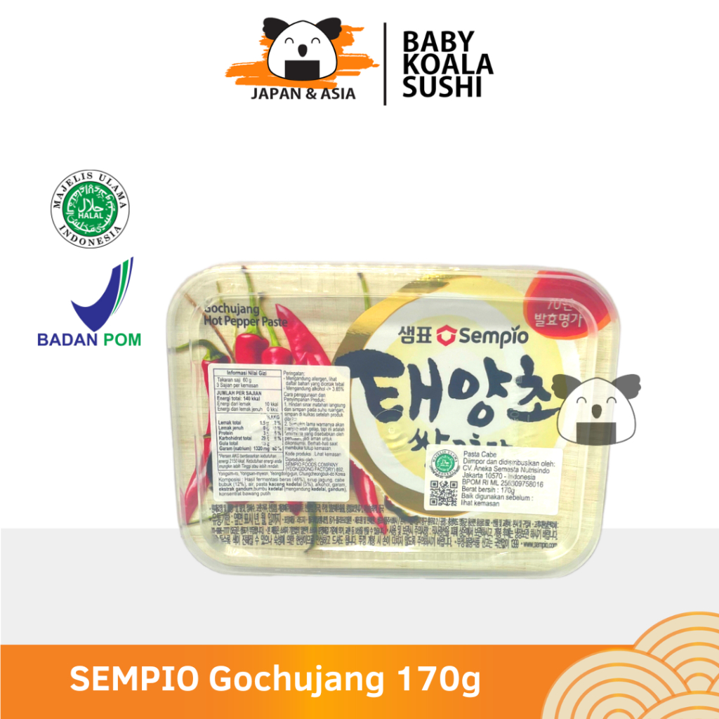 SEMPIO Korea Hot  Pepper Paste 170 g | Sempio Gochujang | Sambal Pasta Korea