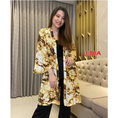138 A#TIE DYE cardigan rayon/ atasan wanita