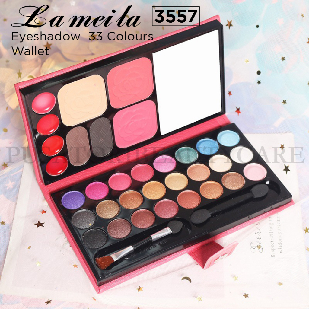 Lameila3557 Eye Shadow Make Up Wallet  33 Warna