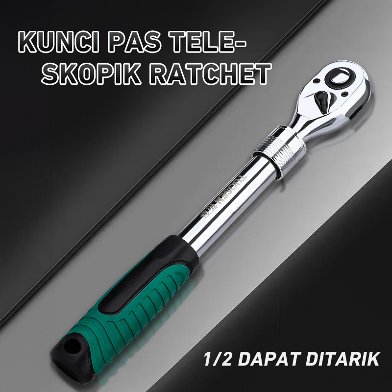 INT Perbaikan otomatis alat kunci soket 1/2 telescoping kunci pas ratchet drop cepat