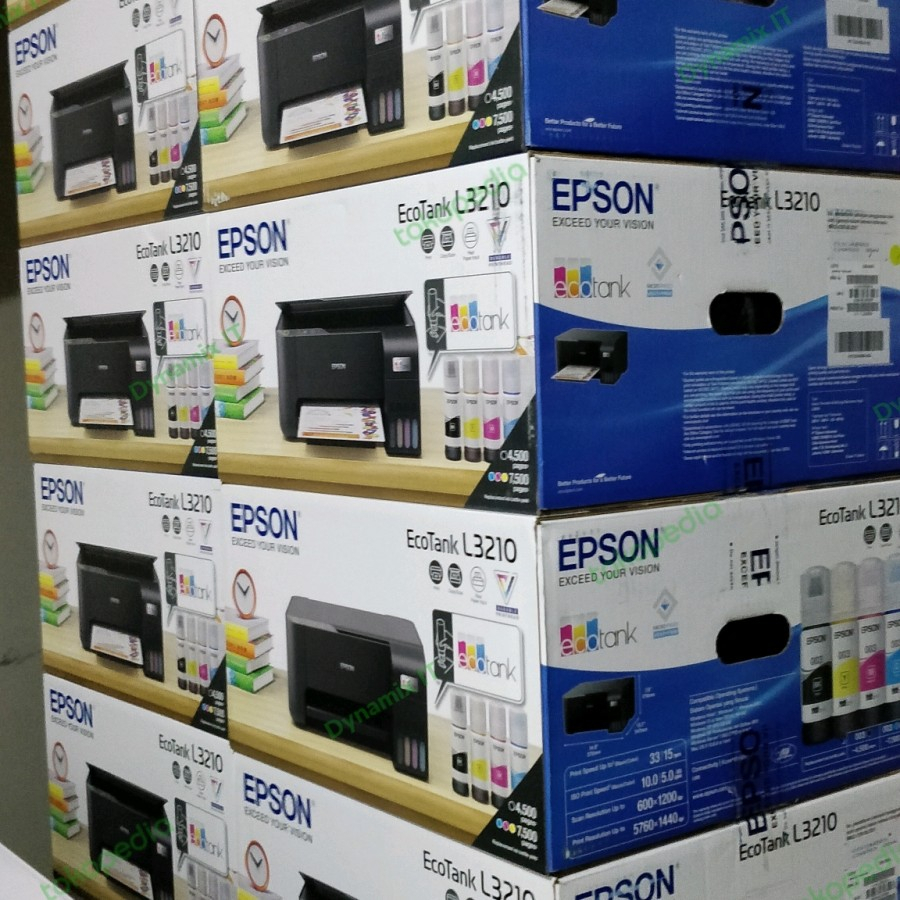 Printer Epson EcoTank L3210 A4 All-in-One Ink Tank Print Scan Copy GARANSI RESMI