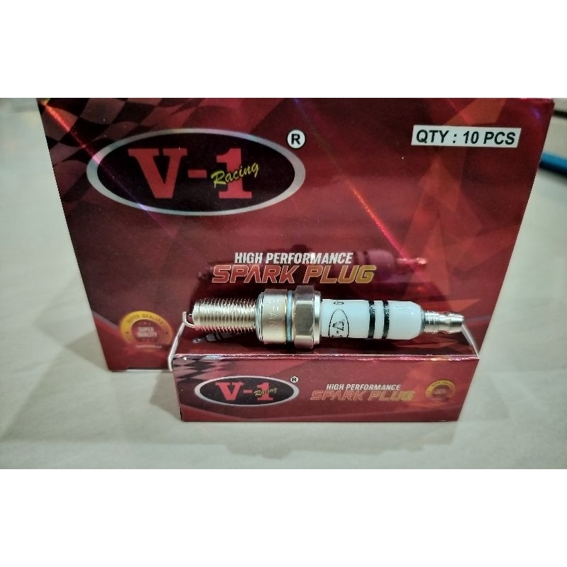 busi racing v1 cpre6a isi 10pcs karisma / supra x 125 / satria fu / byson / vixion