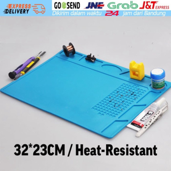 

Dijual Alas Insulasi Tahan Panas Magnetic Slot Solder Silikon Working Mat - Biru Berkualitas