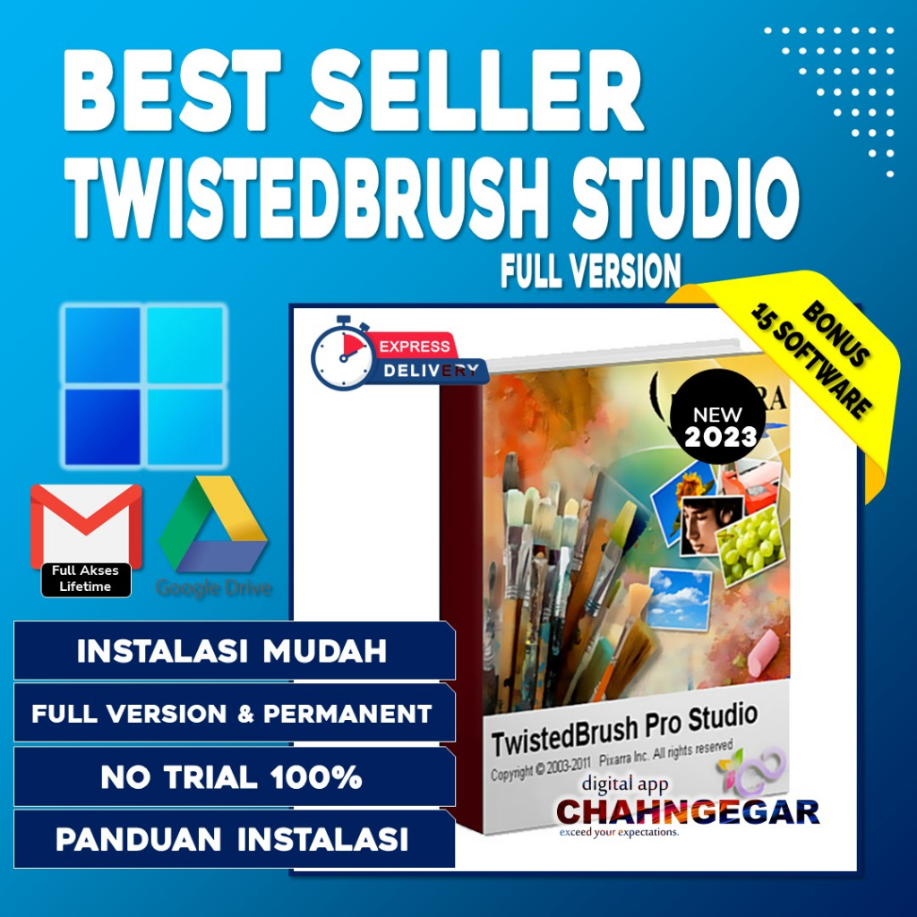 Pixarra TwistedBrush Pro Studio 2023 Full Lisensi Lifetime Software Lukisan Digital Panting Desain Tools