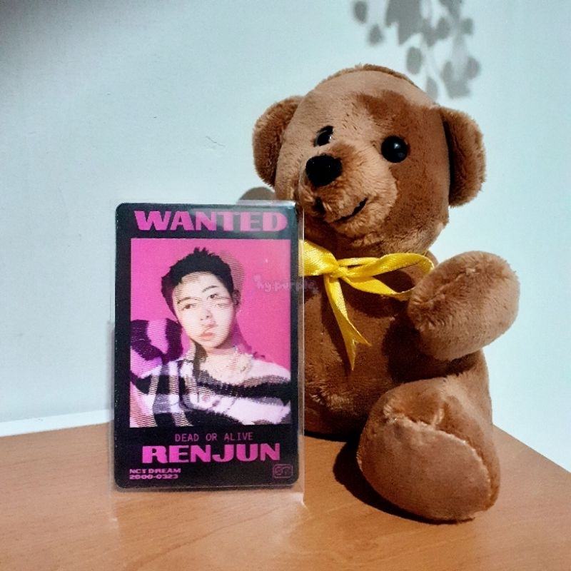 NCT RENJUN OFFICIAL PHOTOCARD LENTI RENJUN GLITCH