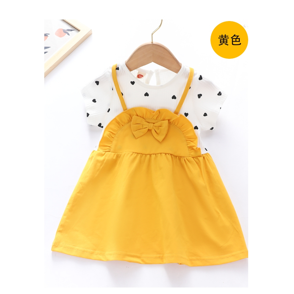 Bayi - 2 Tahun - Dress Anak XI Ha Korea Style | Dress Premium Baju Anak Perempuan Gaya Korean Dres Lengan Pendek KiosBalitaaprillia