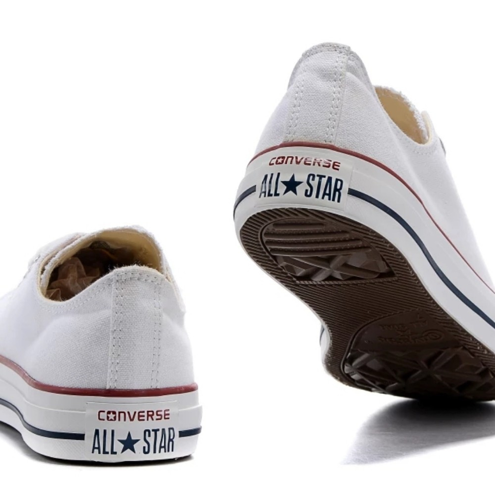 Sepatu Sneakers Converse All Star Putih list merah Terlaris Sepatu Pria Wanita Cocok dipakai kuliah kerja dan healing