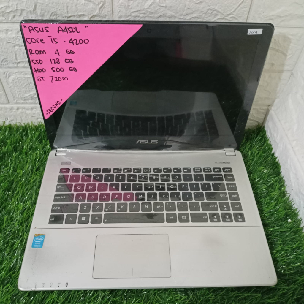 ASUS A450L CORE I5-4200 RAM 4GB SSD 128GB HDD 500GB GT 720M 14" (2054)