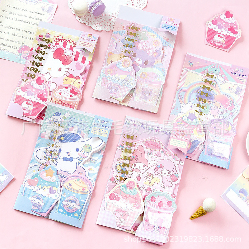 Set Surat Stationery Lucu Melody Twin Star HK Cinamorol