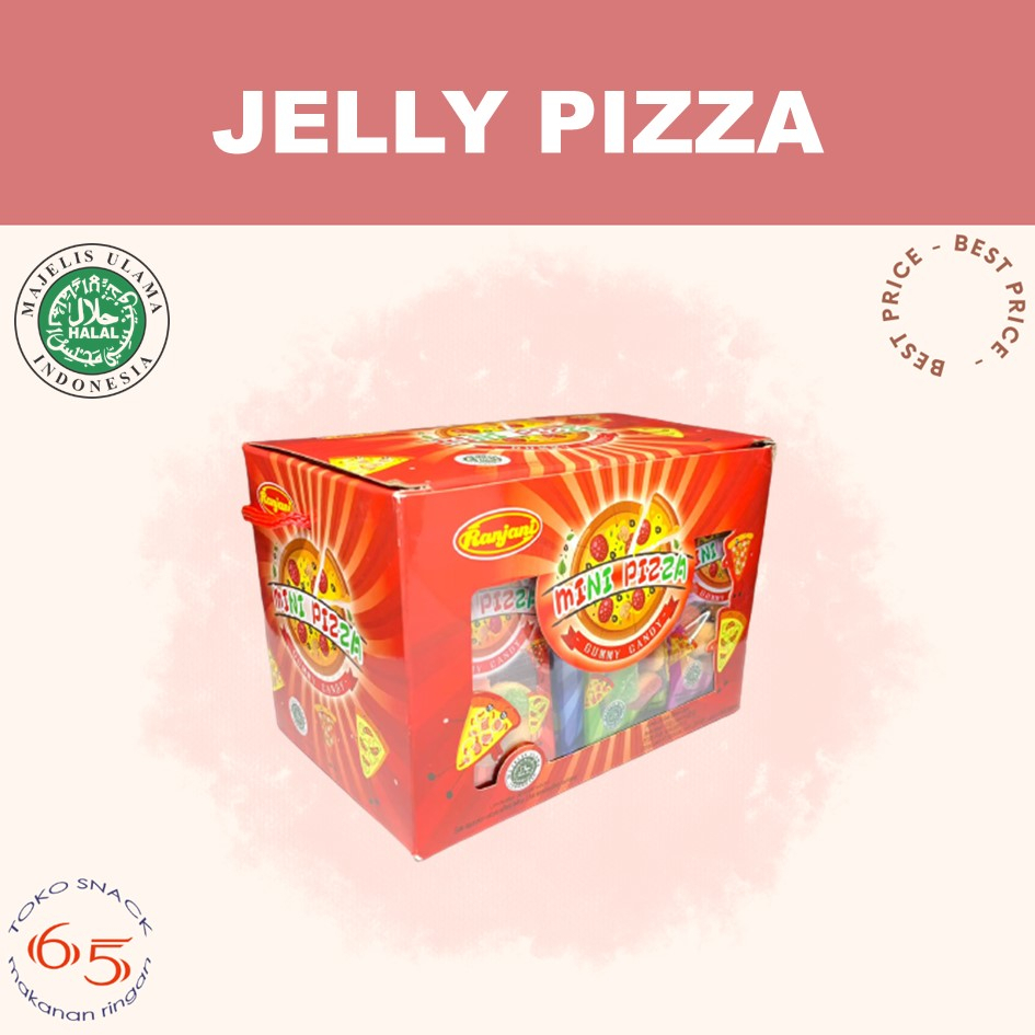 

Jelly Pizza 30. permen gummy. BOX