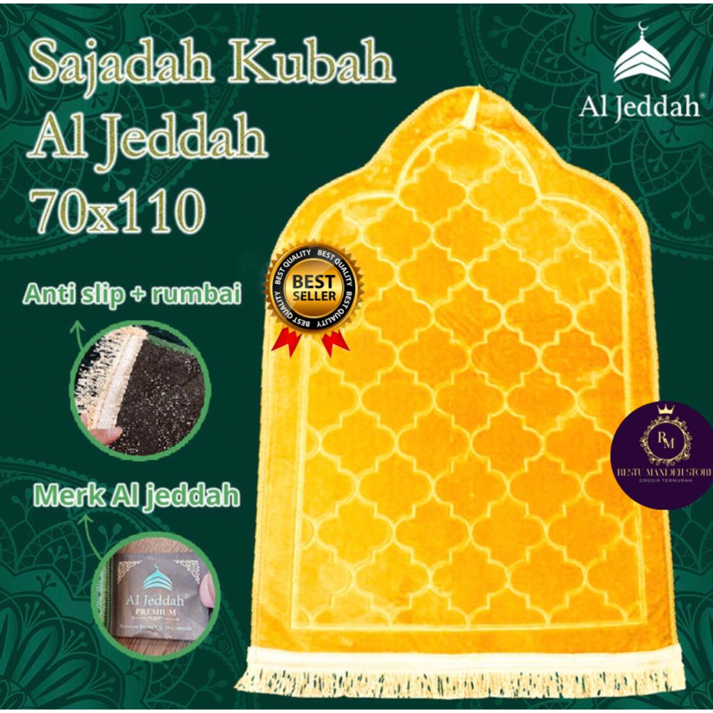 Sajadah Emboss Foam Kubah Tebal / Sajadah Kubah Emboss